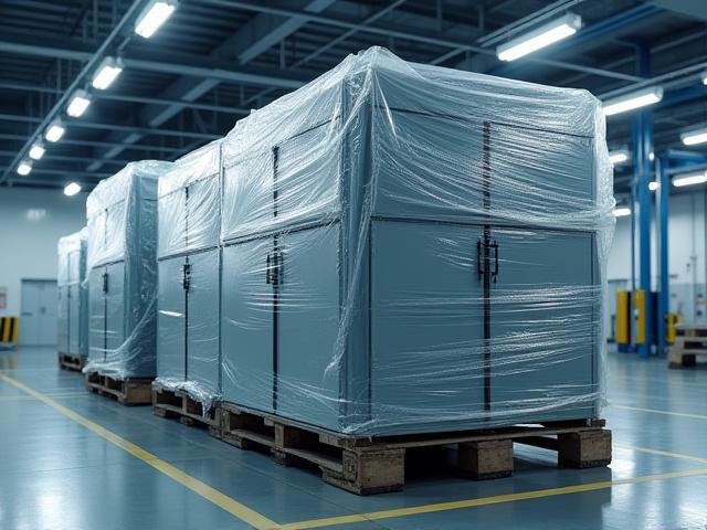 Industrial sized UPS and Battery systems secured for freight transport